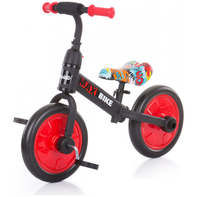 Chipolino Max Bike Balance Bike with Auxiliary Wheels & Pedals 3+ years Red DIKMB0205RE