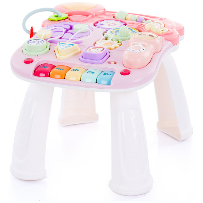 Chipolino Multi 2 in 1 Training Walky with Music & Activity Table Pink MIK02007MLP