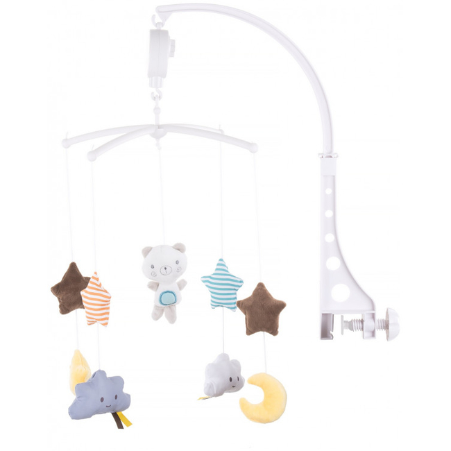 Chipolino Musical Mobile for Beds Bear and stars MILS02110BS