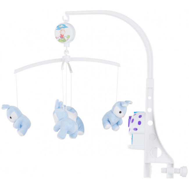 Chipolino Musical mobile Toy for Baby Crib with Light Pink Rabbits MILS02119PR [CLONE]
