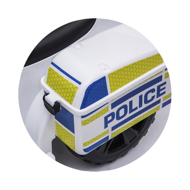 Chipolino Police 6V Ηλεκτροκίνητη Αστυνομική Παιδική Μηχανή 2+ ετών White ELMPO0211WH
