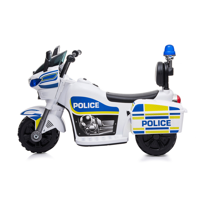 Chipolino Police Electric Motorcycle 6V White 2+ y ELMPO0211WH