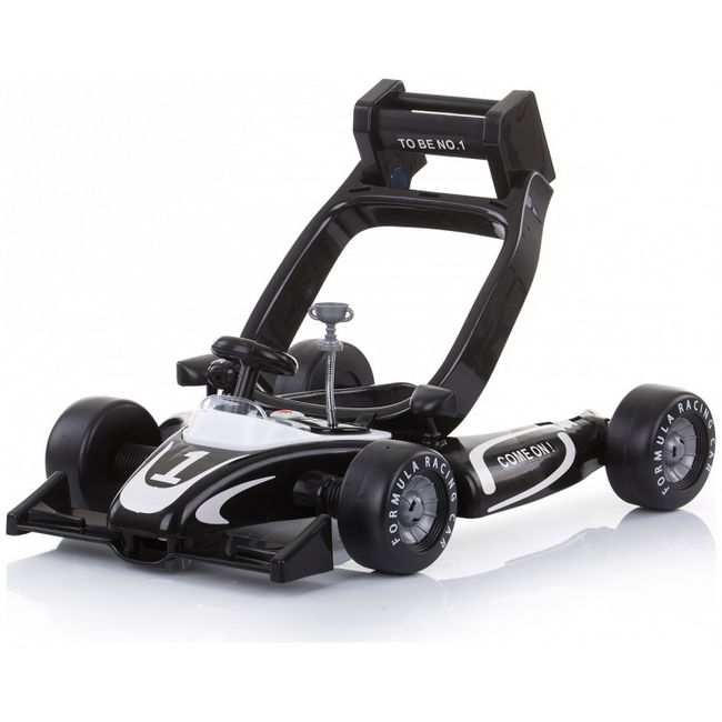 Chipolino Racer 4 in 1 Musical baby walker Black White PRRC02101BW