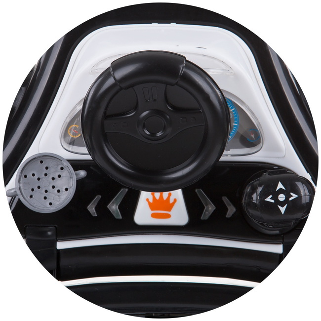 Chipolino Racer 4 in 1 Musical baby walker Black White PRRC02101BW