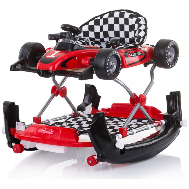 Chipolino Racer 4 in 1 Musical baby walker Red PRRC02104RE