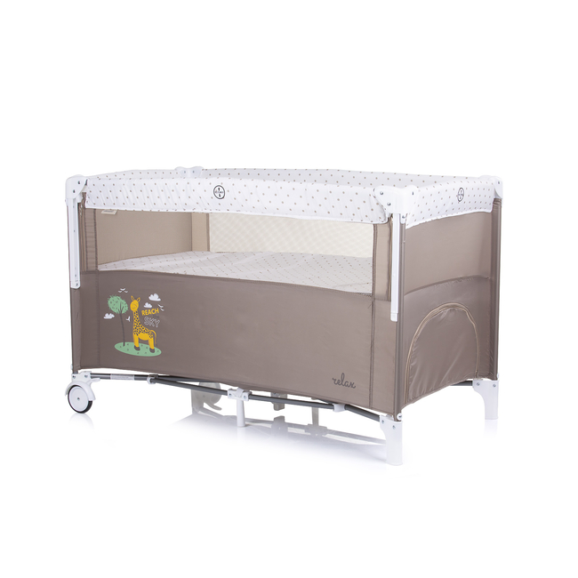 Chipolino Relax Travel Cot with drop side Sand KOSIRE239SA