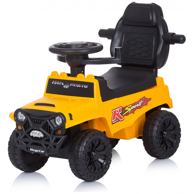 Chipolino Safari Kids Car with Parental Handle Yellow ROCSAF02103YE