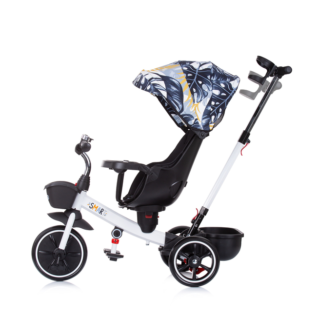 Chipolino Smart Reversible Tricycle Children's Bike with Accessories Black White TRKSA02202BW