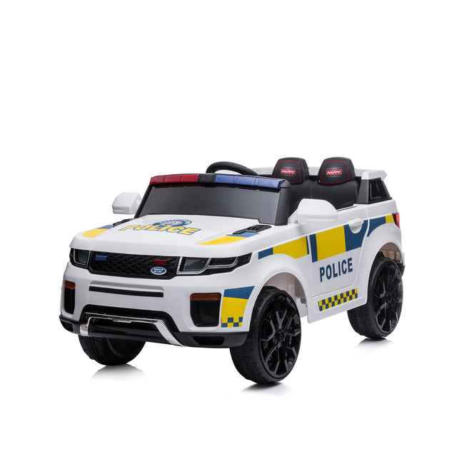 Chipolino SUV Police battery operated car 12V R/C with control  White ELJPOL02202WH