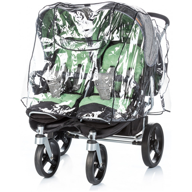 Chipolino Universal rain cover for baby stroller for two kids DKT0004