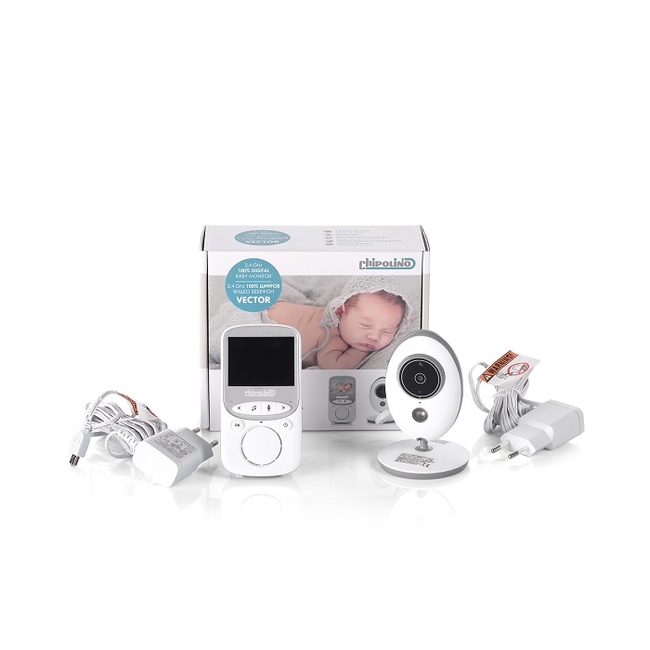 Chipolino Vector Baby Monitor with Camera 2.4" LCD (VIBEFVE17SI )