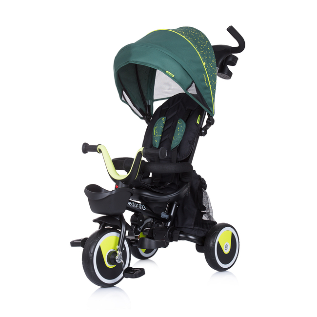 Chipolino Vector MG Αναστρέψιμο Αναδιπλουμενο Τρίκυκλο Παιδικό Ποδήλατο με Αξεσουάρ Avocado TRKVEM224AV