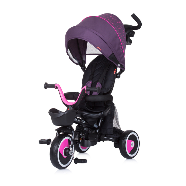 Chipolino Vector MG Reversible Folding Tricycle Children's Bike with Accessories Lilac TRKVEM225LL