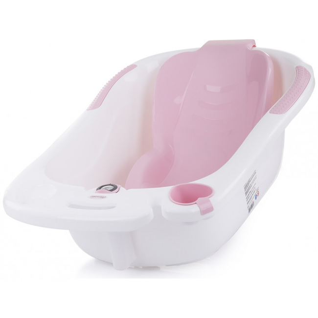 Chipolino Set bath tub, baby bath bed and stand Vela 87cm Pink VKVE00212PI
