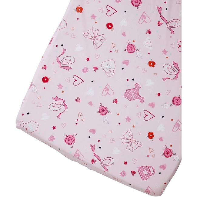 Clair De Lune Tippy Toes 100% Cotton Moses Basket Sheets 2 PCS 74x30cm (CL5950)