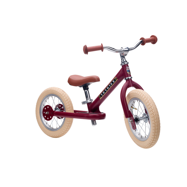 Trybike 2 in 1 Tricycle that converts into a balance bike Vintage Red Matte