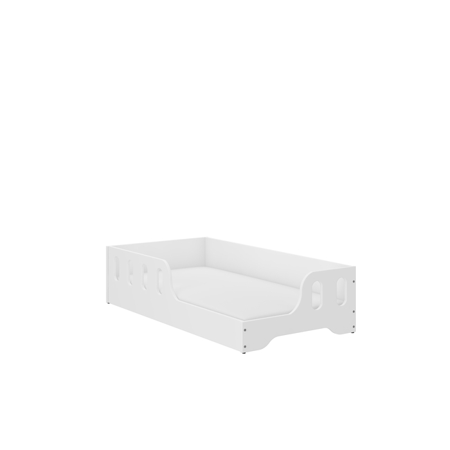 Montessori Coco Children's Bed 160 x 80 cm + Gift Mattress White L