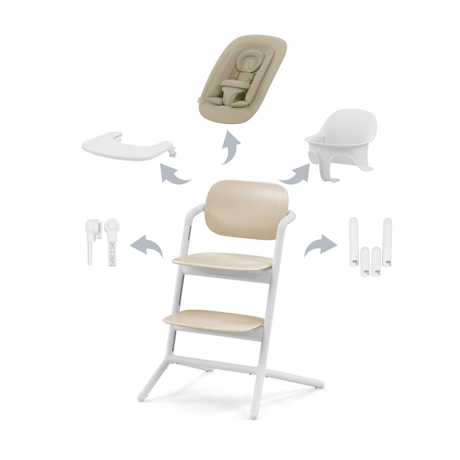 Cybex Lemo 4-in-1 Highchair Sand White 521003223