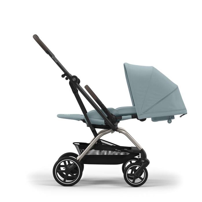Cybex Eezy S Twist +2 – Καρότσι 360° για Νεογέννητο έως 22kg Stormy Blue 524000111