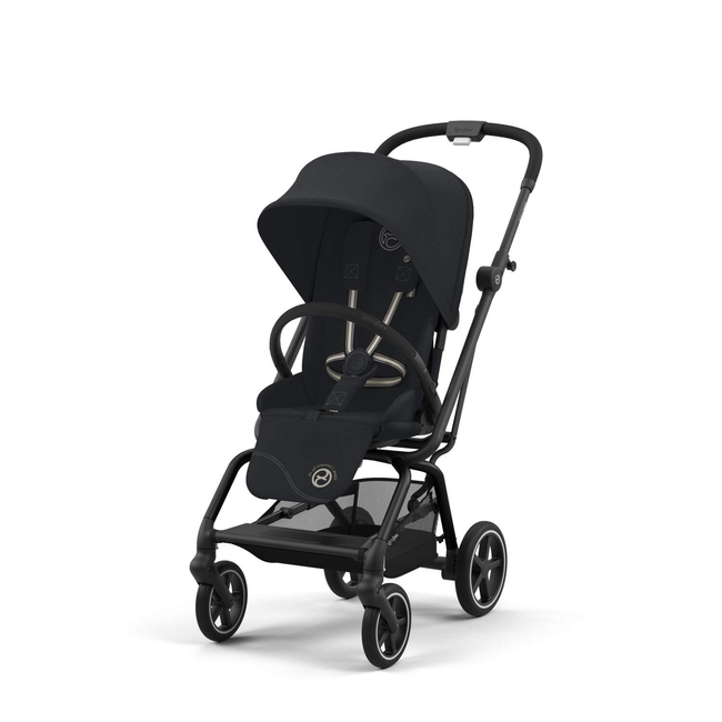 Cybex Eezy S Twist +2 – Καρότσι 360° για Νεογέννητο έως 22kg Magic Black 524000087