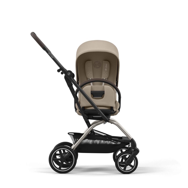 Cybex Eezy S Twist +2 – Καρότσι 360° για Νεογέννητο έως 22kg Almond Beige 524000127