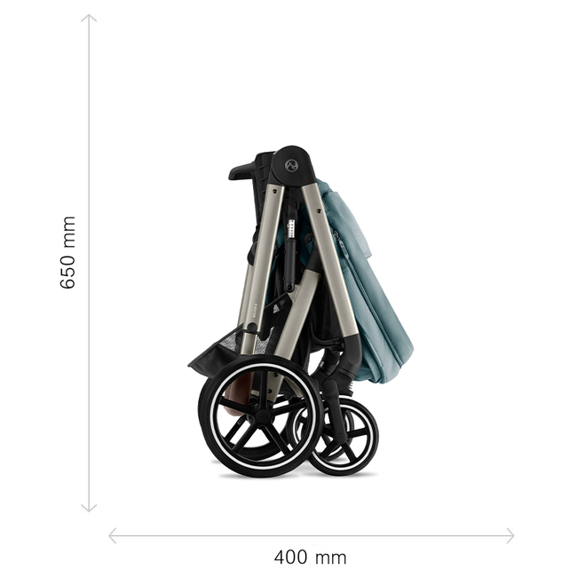 Cybex Balios S Lux Taupe Frame BLK Frame 0-22kg Moon Black 522002533