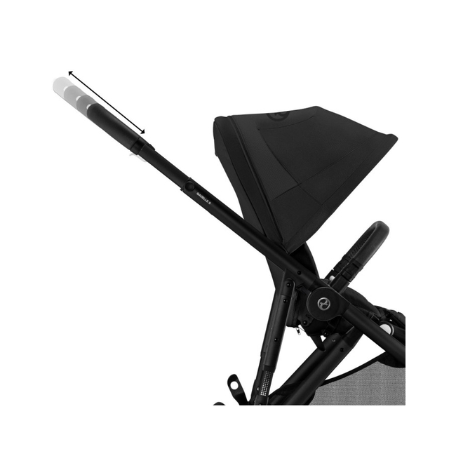 Cybex Gazelle S BLK Παιδικό Καρότσι Moon Black 522002703