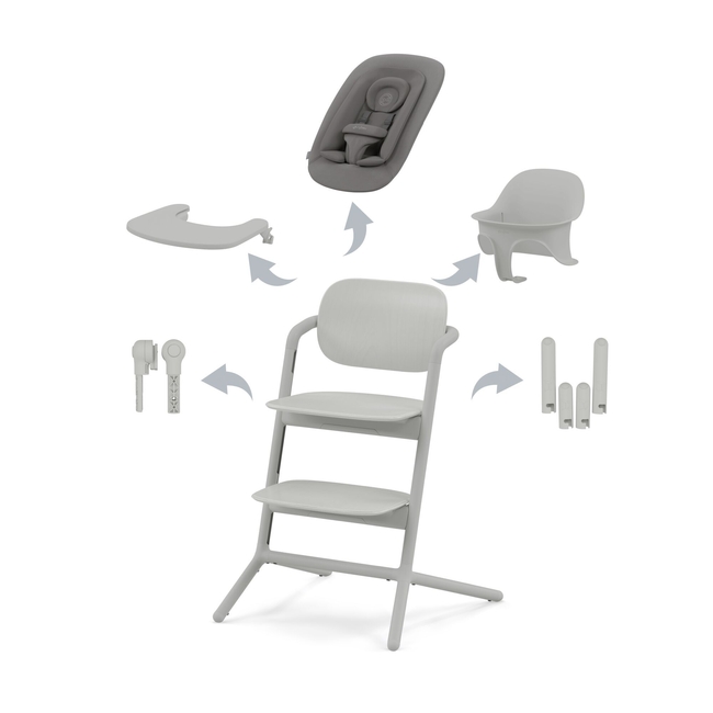Cybex Lemo 4-in-1 Παιδική Καρέκλα Φαγητού Suede Grey 521003215