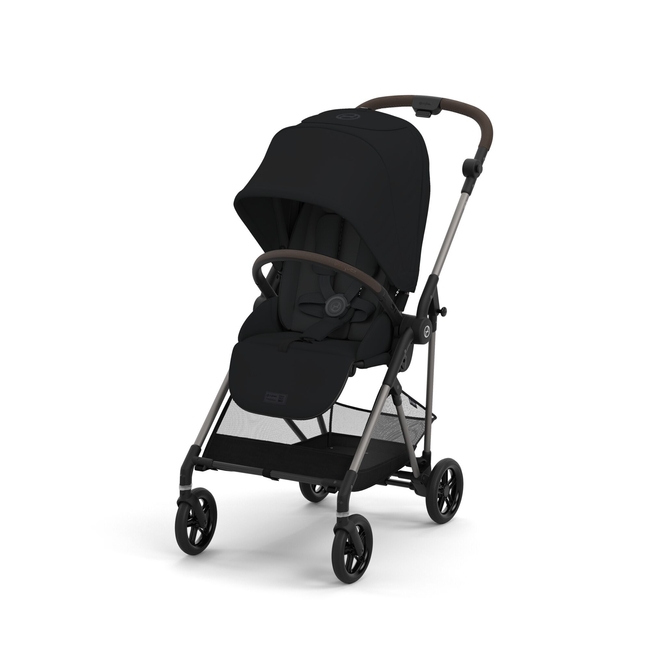 Cybex Melio Βρεφικό Καρότσι 6.1 kg Moon Black 522002647