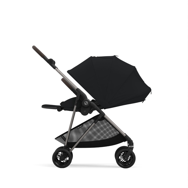 Cybex Melio Βρεφικό Καρότσι 6.1 kg Moon Black 522002647