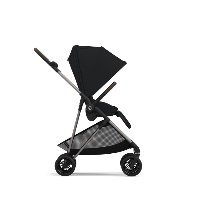 Cybex Melio Βρεφικό Καρότσι 6.1 kg Moon Black 522002647