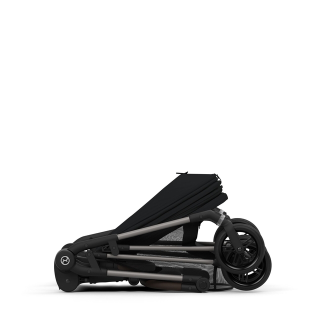 Cybex Melio Βρεφικό Καρότσι 6.1 kg Moon Black 522002647