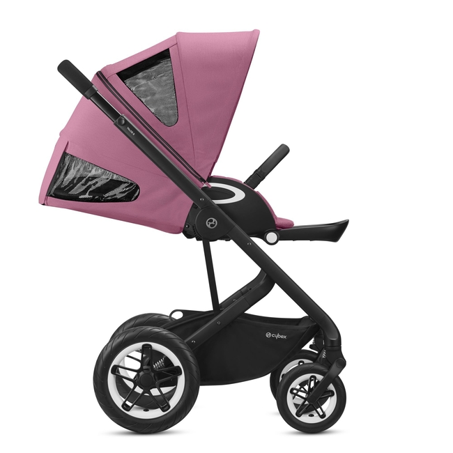 Cybex Talos S Lux Baby Stroller BLK 0-22kg Mangolia Pink 520001425