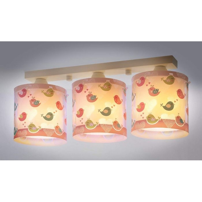 Dalber Birds Ceiling Light For Kids Room A++ Pink (60293)