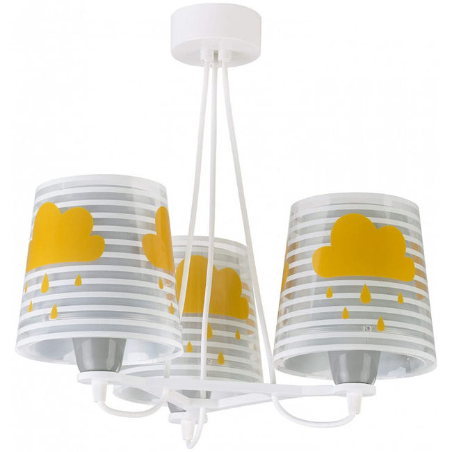 Dalber Ceiling Light For Kids Room Cloud Grey 81197E