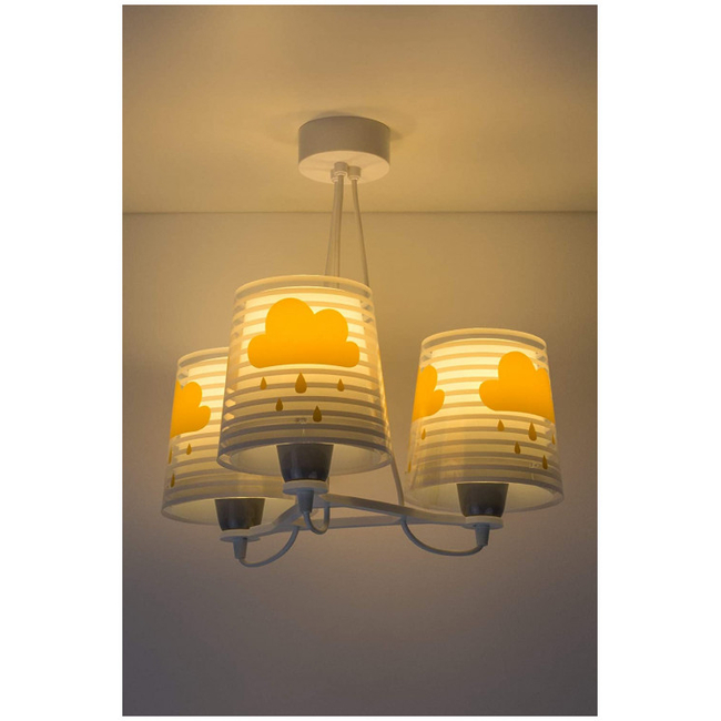 Dalber Ceiling Light For Kids Room Cloud Grey 81197E