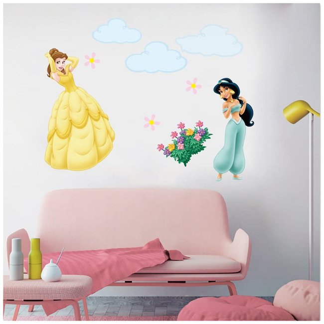 Decalmile Αυτοκόλλητα Τοίχου Για Παιδικό Δωμάτιο Πριγκίπισσες DM0073