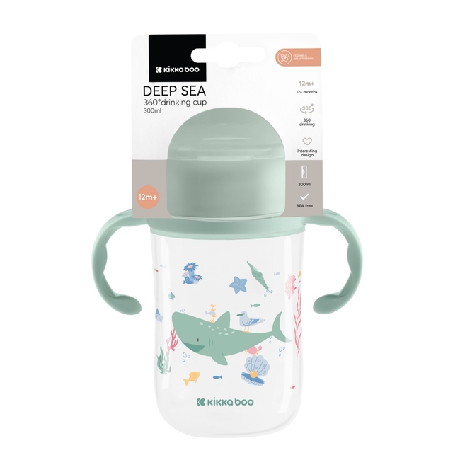 Kikka Boo Κύπελλο πόσης 360° 300ml Deep Sea Mint 31302030069