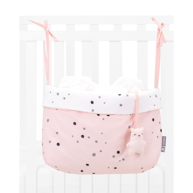 Kikka Boo Diaper basket with ties Bear with me Pink 31108060056