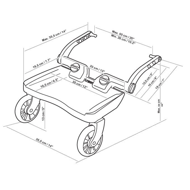 Lascal Buggy Board Mini - Blue 13061