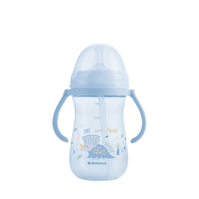 Kikka Boo PP cup with silicone straw 300ml Dino World Blue 31302030078