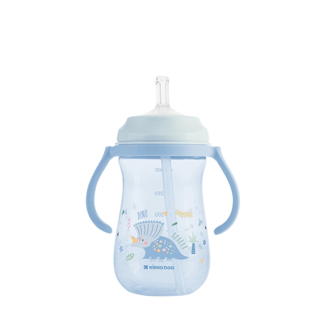 Kikka Boo PP cup with silicone straw 300ml Dino World Blue 31302030078