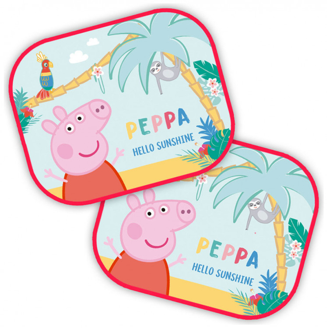 Disney Peppa το γουρουνάκι Πλαϊνά Σκίαστρα Αυτοκινήτου 2 τμχ 9325