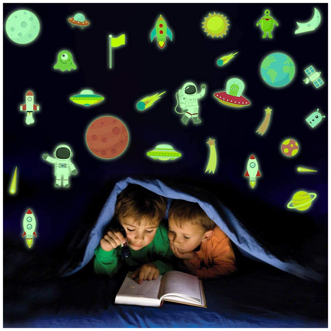 DIY Phosphorescent Wall Stickers For Kids Room Planets Astronaut X0018HNGQ7
