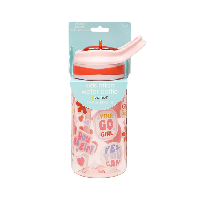 Pearhead: Children's Water Bottle "Girl Flower" 3+ years PH-60129
