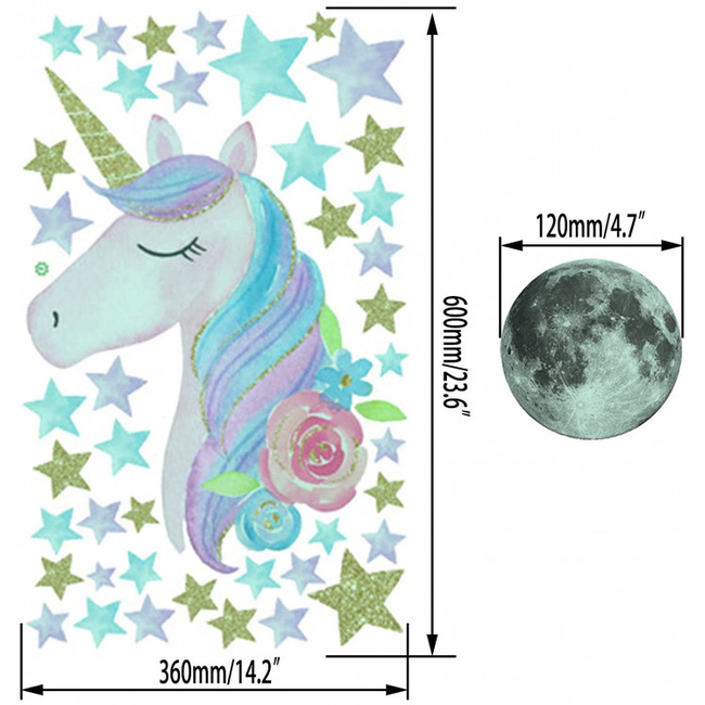 Einhorn Unicorn Stickers for Ceiling and Wall Decals X001DSWLQ7