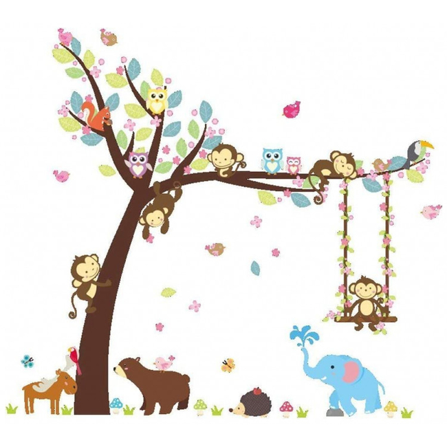 ElecMotive Removable Wall Stickers For Kids Room Elephant X0014JCK1B