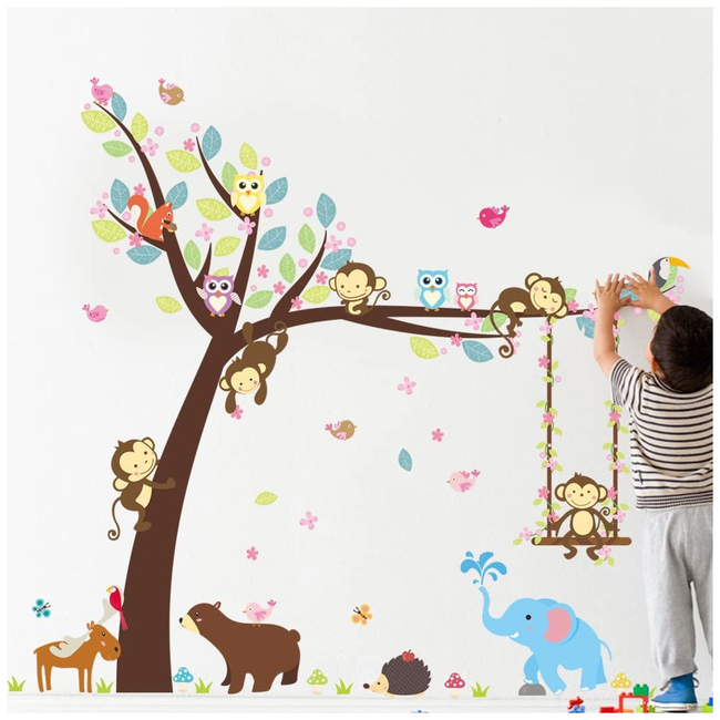 ElecMotive Removable Wall Stickers For Kids Room Elephant X0014JCK1B