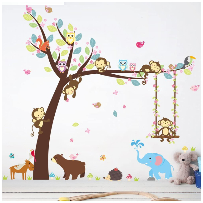 ElecMotive Removable Wall Stickers For Kids Room Elephant X0014JCK1B