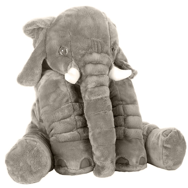 LARGE Sweet Dreams Elephant Plush Toy 55cm - Grey
